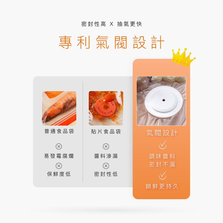 極致保鮮真空袋 S號 10入
