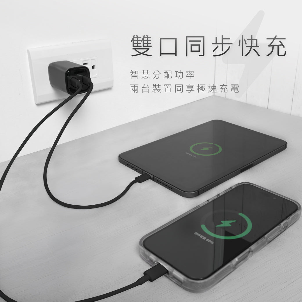 40W氮化鎵電源供應器